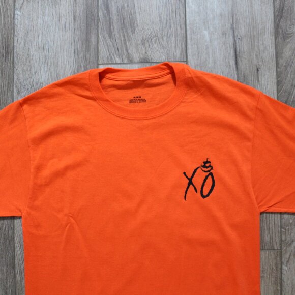 The Weeknd XO HalloWeen Skull Orange T-Shirt Size M And Large - Picture 4 of 6